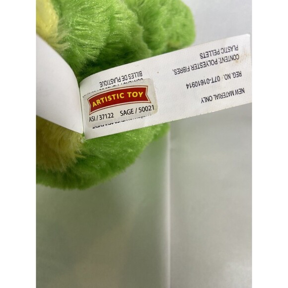 Floppy Frog Plush Stuffed Animal Green Toy - Picture 4 of 7